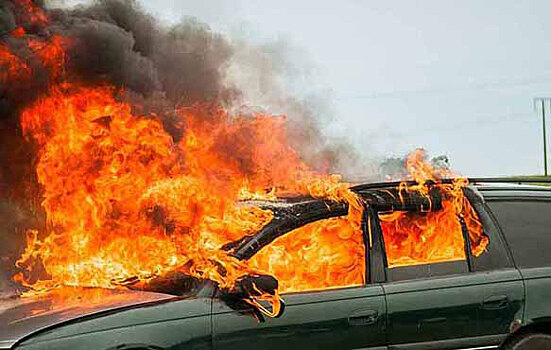 После аварии в Кингисеппском районе водитель сгорел заживо