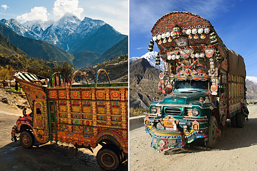Искусство на колесах: красочные грузовики Пакистана