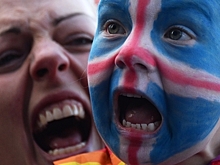 Сотни исландцев прокричали «Ху» в Москве