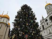 Кремлевскую елку подготовили к Новому году и Рождеству