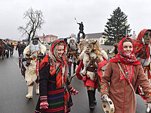 Как московские артисты на Белорусском Полесье колядовали