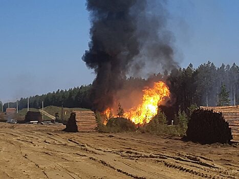 Пожар вспыхнул на иркутском газопроводе во время ремонта
