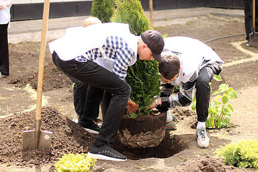 В Старом Осколе в день рождения летчика Маресьева высадили "Сад памяти"