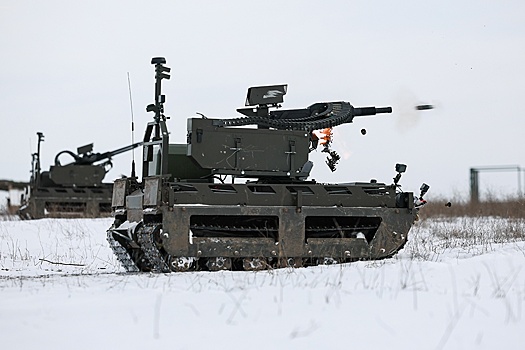 Робот-гранатометчик "Курьер" в ходе штурма уничтожил 15 боевиков ВСУ