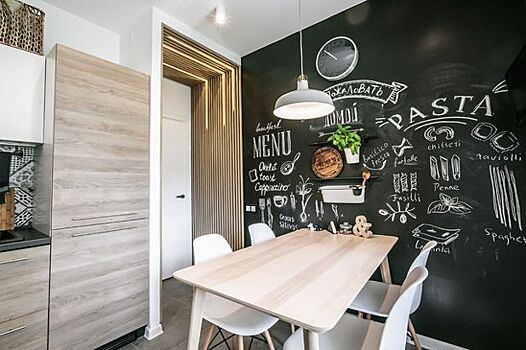 Houzz тур: Квартира с черной меловой кухней в Иваново