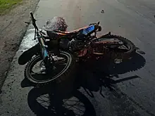 В Самарской области пострадал водитель питбайка после столкновения с легковушкой