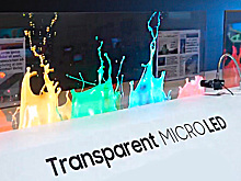 Samsung представила полностью прозрачный телевизор с технологией microLED