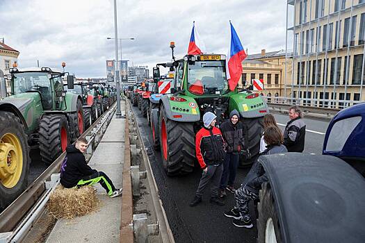 Премьер Чехии обвинил протестующих фермеров в работе на Кремль