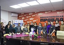 Коллектив «Волга-медиа» поздравил с Днем печати Николай Панков и его однопартийцы