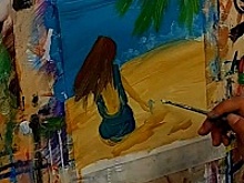 Мастерица ГБУ «Фаворит» предлагает нарисовать тропический пляж