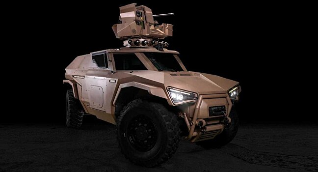 Arquus представила бесшумный гибридный военный внедорожник Scarabee