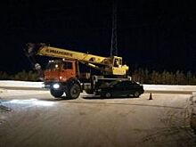 В Когалыме легковушка врезалась в «Камаз»