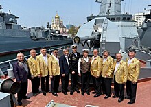 Ансамбль «Старики-разбойники» из Бурятии провёл концерт на корвете Тихоокеанского флота «Герой РФ Алдар Цыденжапов»