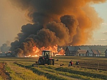 В Новосибирской области тракторист спас село «Старый Порос» от пожара