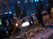 В Пензе на улице Окружной в ДТП попал пассажирский автобус