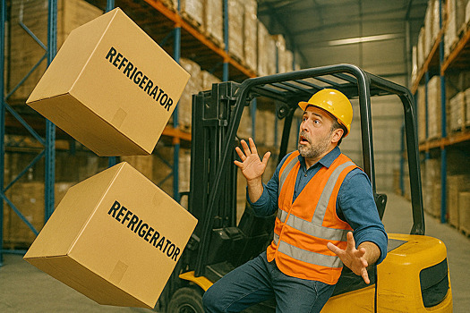 Стало известно о гибели водителя погрузчика на складе в российском городе