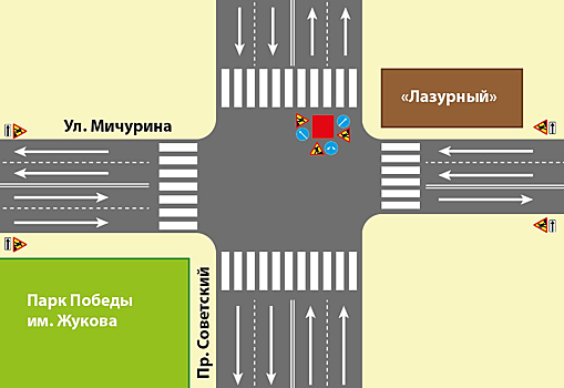 Власти Кемерова предупредили об ограничении движения на Советском проспекте из-за ремонта ливневки