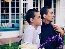 «Два мальчика»: Сын Кейт Хадсон сделал себе стрижку, как у мамы