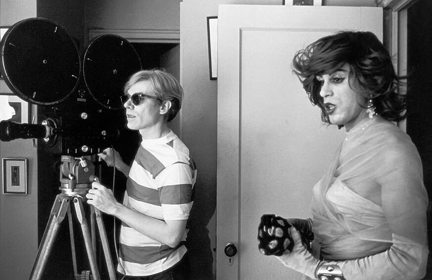 Энди Уорхол и актер Марио Монтец на съемках фильма «Девушки из «Челси»», Нью-Йорк, 1967 год. 