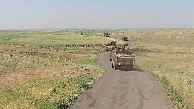 Усложненный маршрут: в Сирии прошло российско-турецкое патрулирование от перехода Шейрек