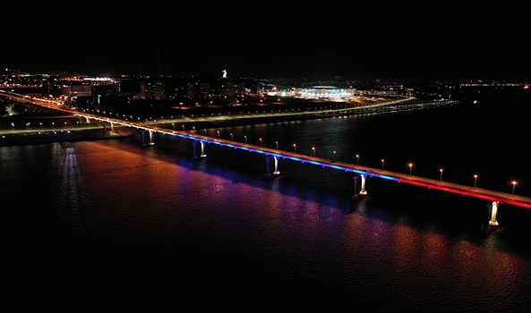 В Волгограде ко Дню победы украсят мост через Волгу