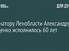 Губернатору Ленобласти Александру Дрозденко исполнилось 60 лет