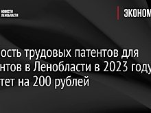 Стоимость трудовых патентов для мигрантов в Ленобласти в 2023 году вырастет на 200 рублей