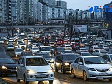 Дождь ухудшил дорожную обстановку во Владивостоке