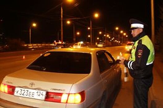 За выходные в Красноярске задержали 43 пьяных водителей