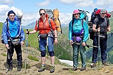 Столичные альпинисты покорили пик Динника в горах Западного Кавказа