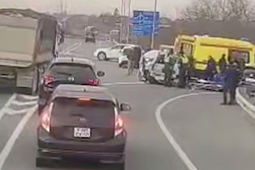 Массовая авария произошла в Приморском крае