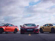 Acura NSX, GT-R и 911 Turbo посоревновались в разгоне до 240 км/ч