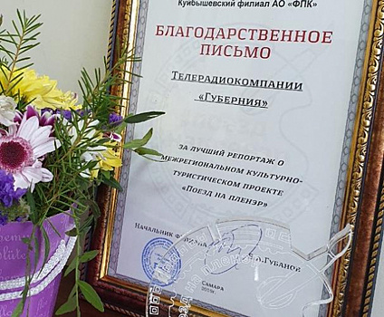 ТРК "ГУБЕРНИЯ" получила награду за лучший репортаж