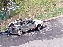 Соцсети: автомобиль сгорел ночью в Новокузнецке