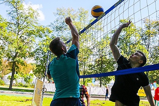 Волейбольную площадку в парке 50-летия Октября увеличили почти в два раза