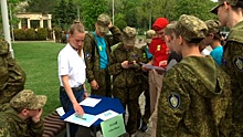 «Служу Отечеству!»: в «Орленке» школьники встретились с Героями России и СССР