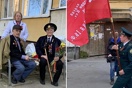 В Ленобласти для ветеранов провели парад во дворах их домов