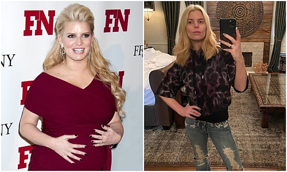 До и после: похудевшая Джессика Симпсон влезла в джинсы 14-летней давности