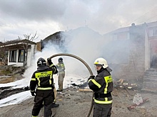 Появилось видео с места крушения вертолета в Дагестане