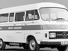 Первый электрический автобус Mercedes, созданный в 1970-х годах