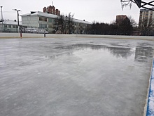 Каток залили в Вороновском