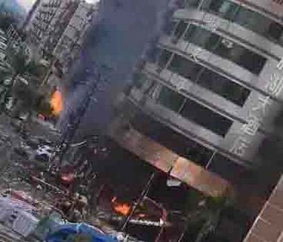 Возле отеля в Китае прогремел мощный взрыв