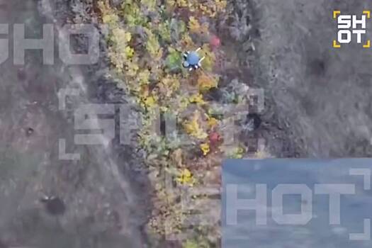 Битву дронов в небе над Красноармейском сняли на видео от первого лица