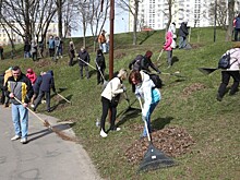 Навели чистоту. В общегородском субботнике на юго-западе столицы приняли участие около 2,5 тыс. человек