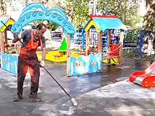 Работы по устройству резинового покрытия проведут в поселении Рязановское