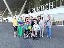 В аэропорту Курумоч состоялась торжественная встреча призера Паралимпиады Кирилла Пульвера