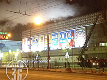 В Воронеже на стеклотарном заводе произошёл пожар