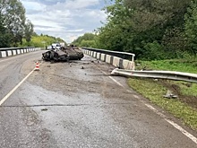 Легковушка перевернулась после ДТП в Нижегородской области