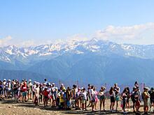 Летом на горнолыжном курорте «Роза Хутор» отдохнуло более миллиона туристов