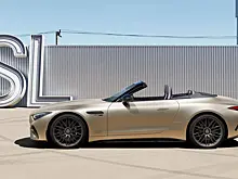 Mercedes-AMG представил лимитированный «золотой» родстер SL 63